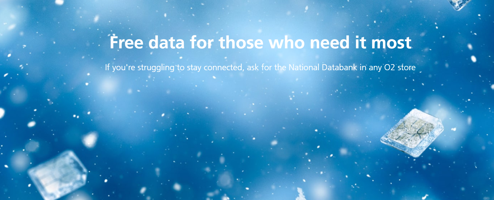 O2 offer free data for those who need it